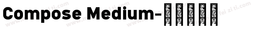 Compose Medium字体转换